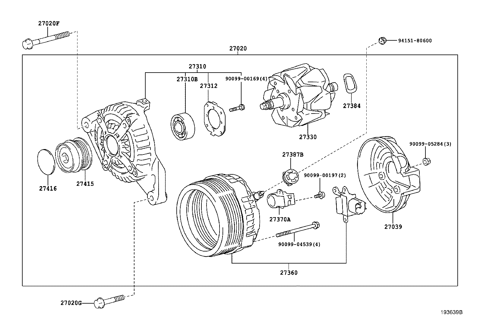 TOYOTA 27370-0P020 - Kronšteins, Ogļu sukas ps1.lv