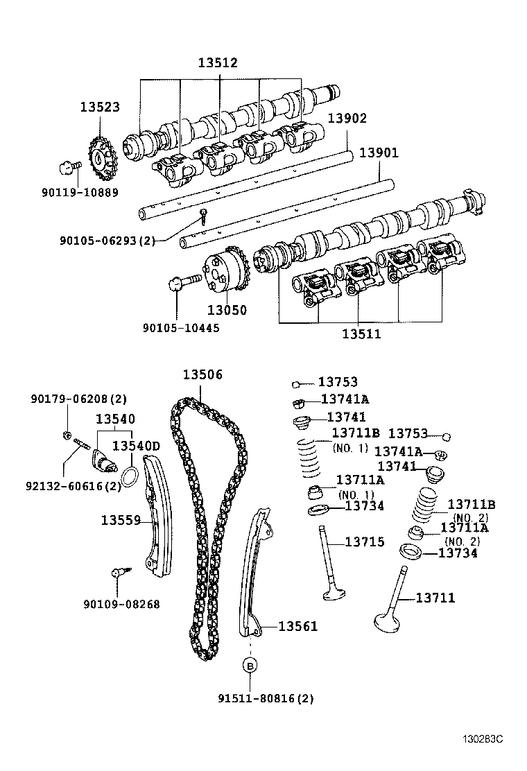 CITROËN 13523-22020 - Sadales vārpstas piedziņas ķēdes komplekts ps1.lv