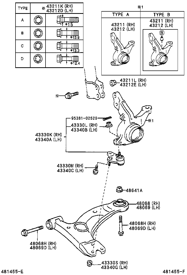 TOYOTA 48068-02030 - Neatkarīgās balstiekārtas svira, Riteņa piekare ps1.lv