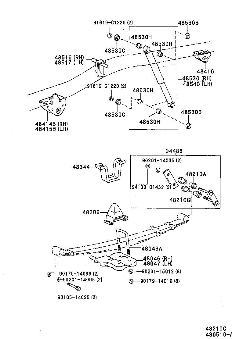 TOYOTA 48531-80669 - Amortizators ps1.lv