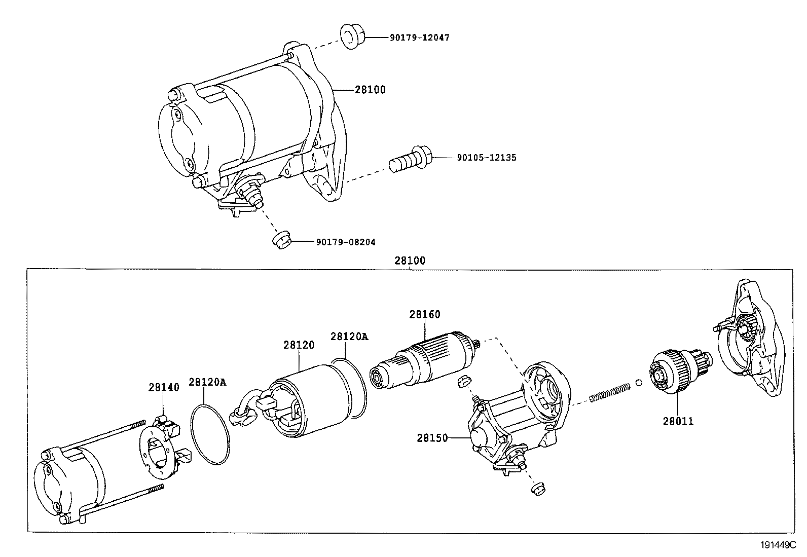 TOYOTA 2810030040 - Starteris ps1.lv