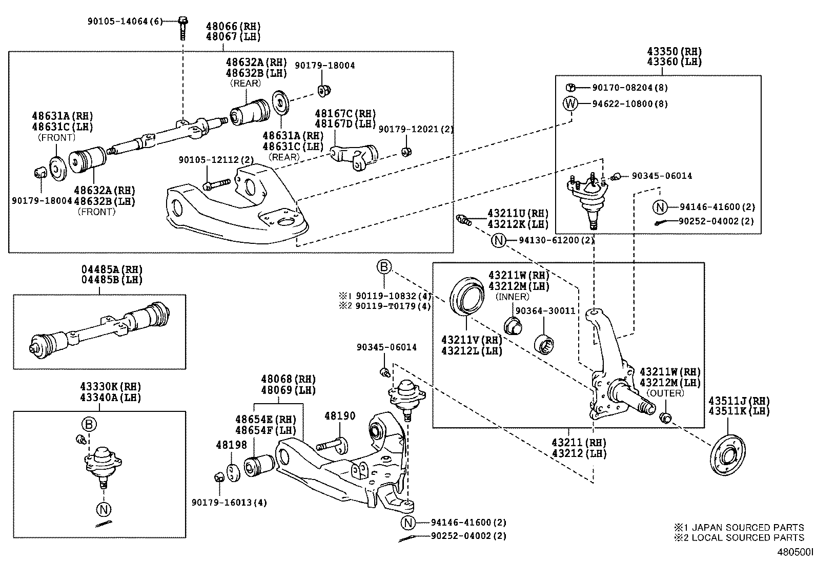 Suzuki 4806735040 - Neatkarīgās balstiekārtas svira, Riteņa piekare ps1.lv