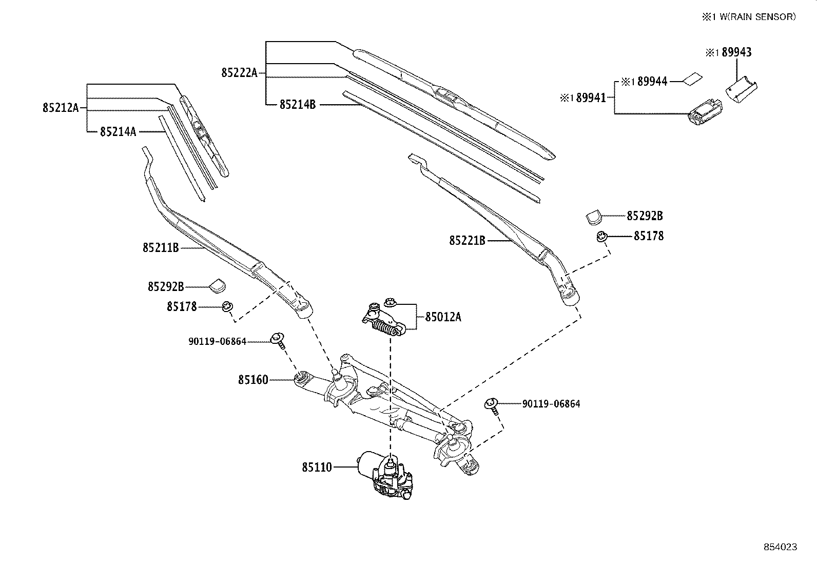 Suzuki 85222-12B00 - Stikla tīrītāja slotiņa ps1.lv