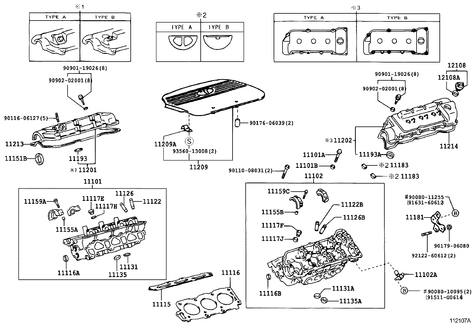 TOYOTA 11116-20010 - Blīve, Motora bloka galva ps1.lv