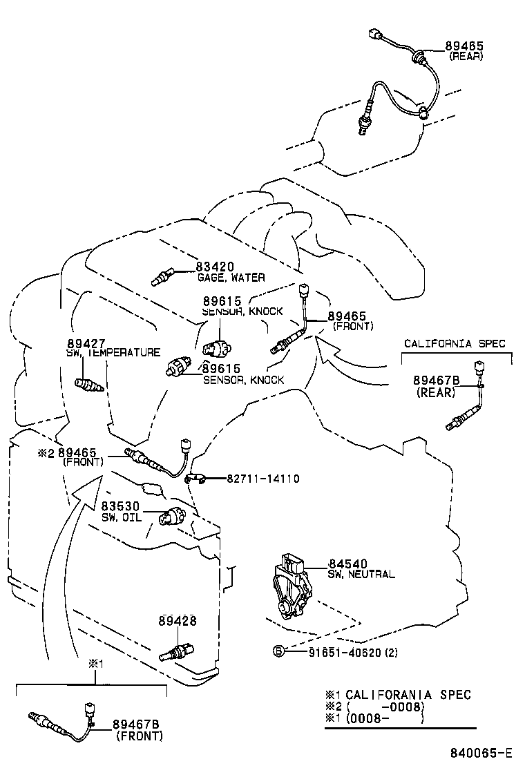 Opel 89465-33120 - Lambda zonde ps1.lv