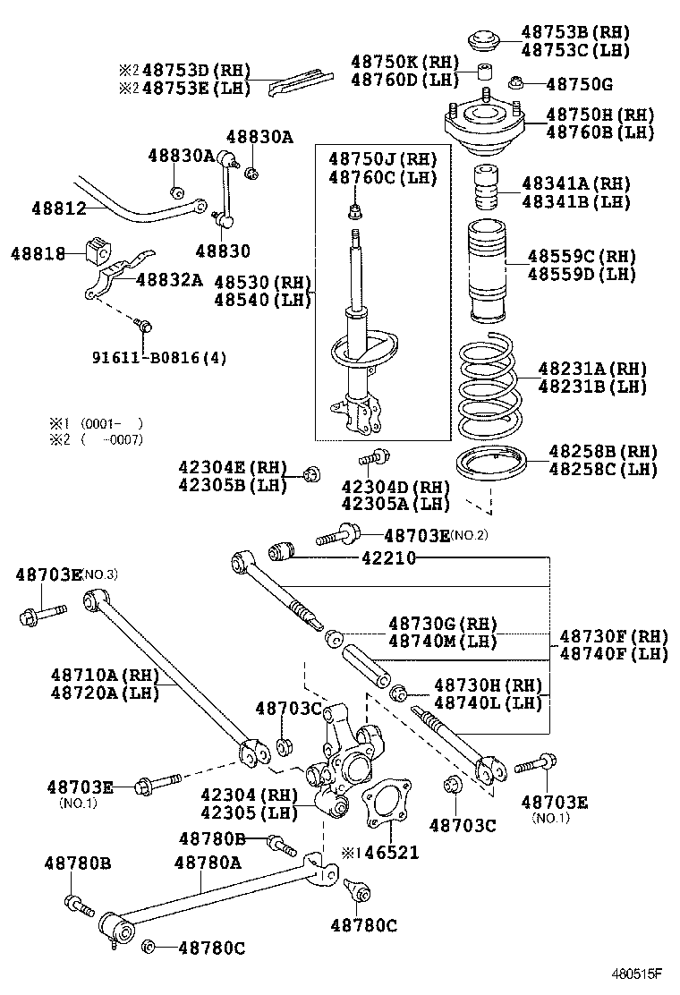 TOYOTA 48540-09351 - Amortizators ps1.lv