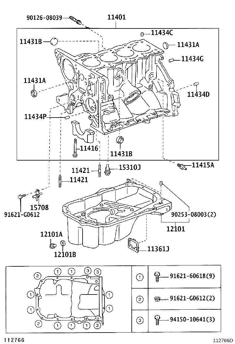 TOYOTA 9034112032 - Korķis, Eļļas vācele ps1.lv