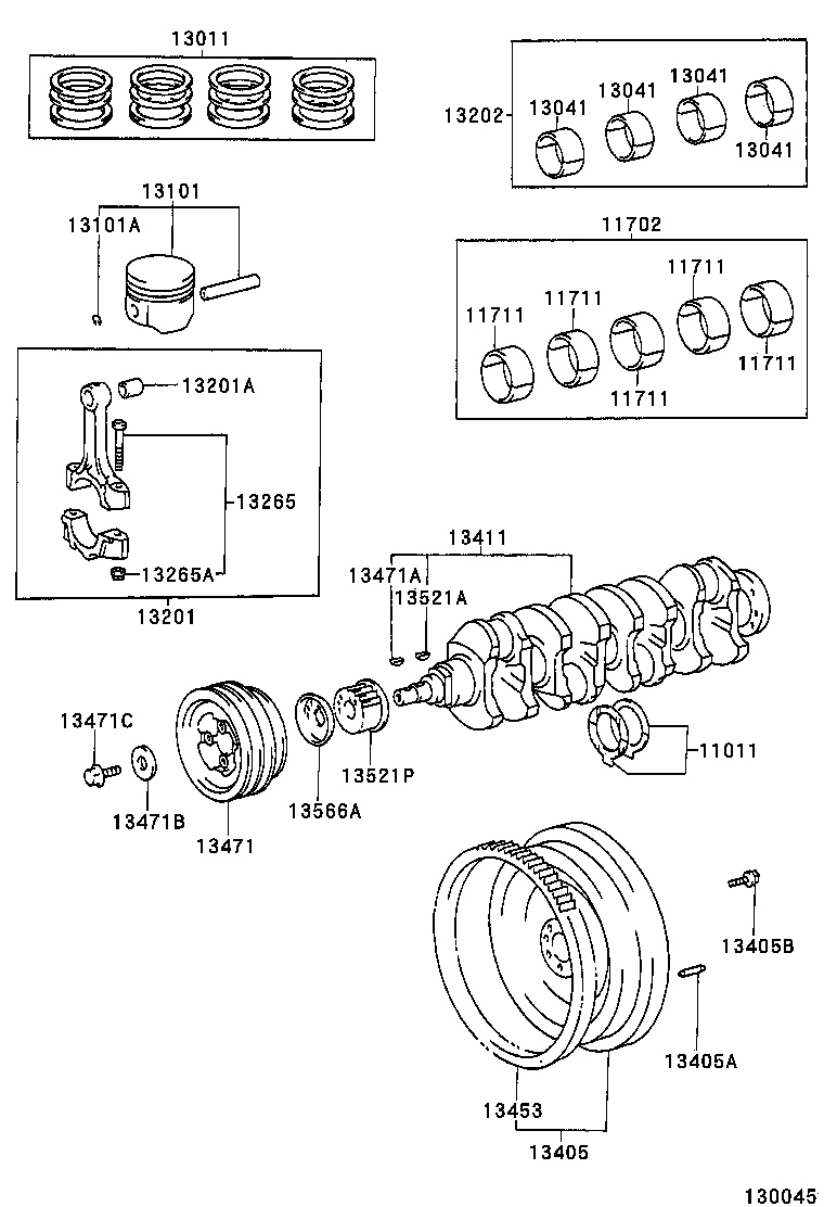 TOYOTA 90105-16079 - Piedziņas skriemelis, Kloķvārpsta ps1.lv