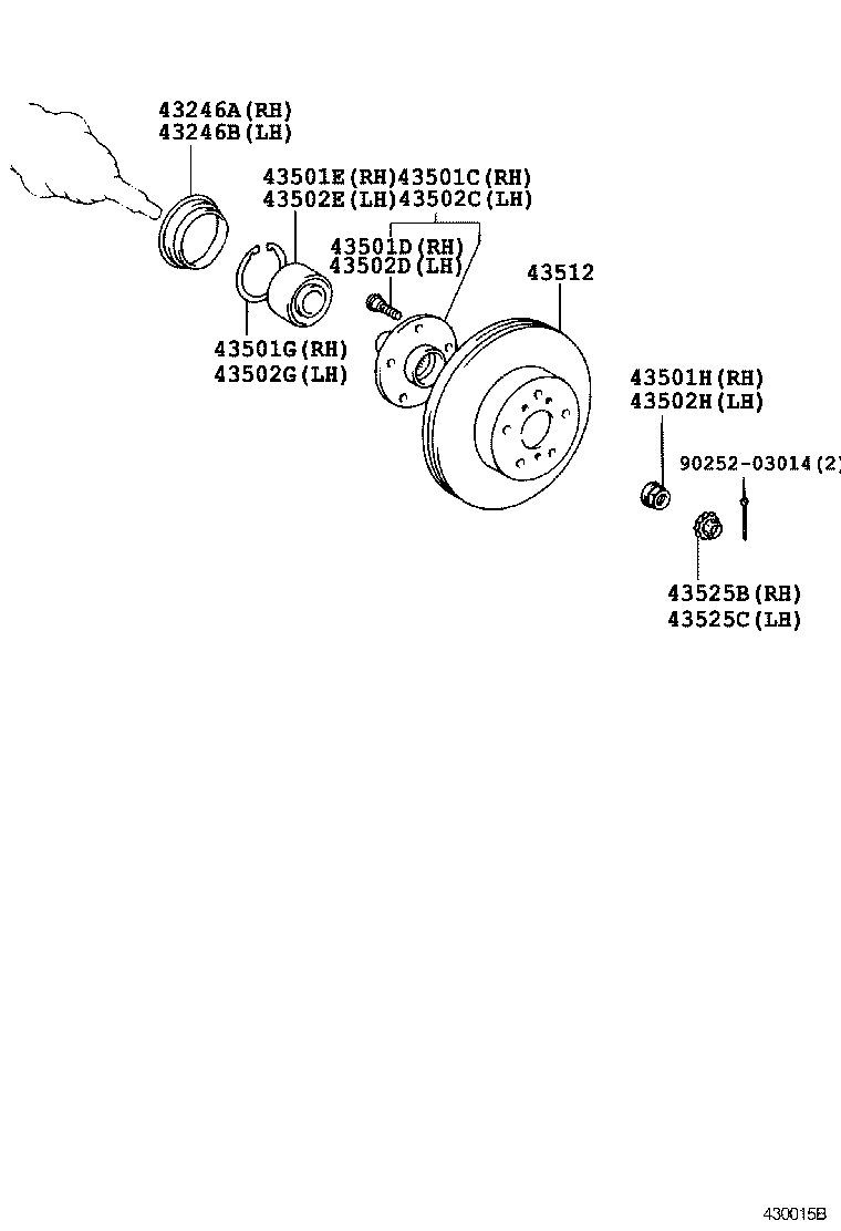 Suzuki 4351233020 - Bremžu diski ps1.lv