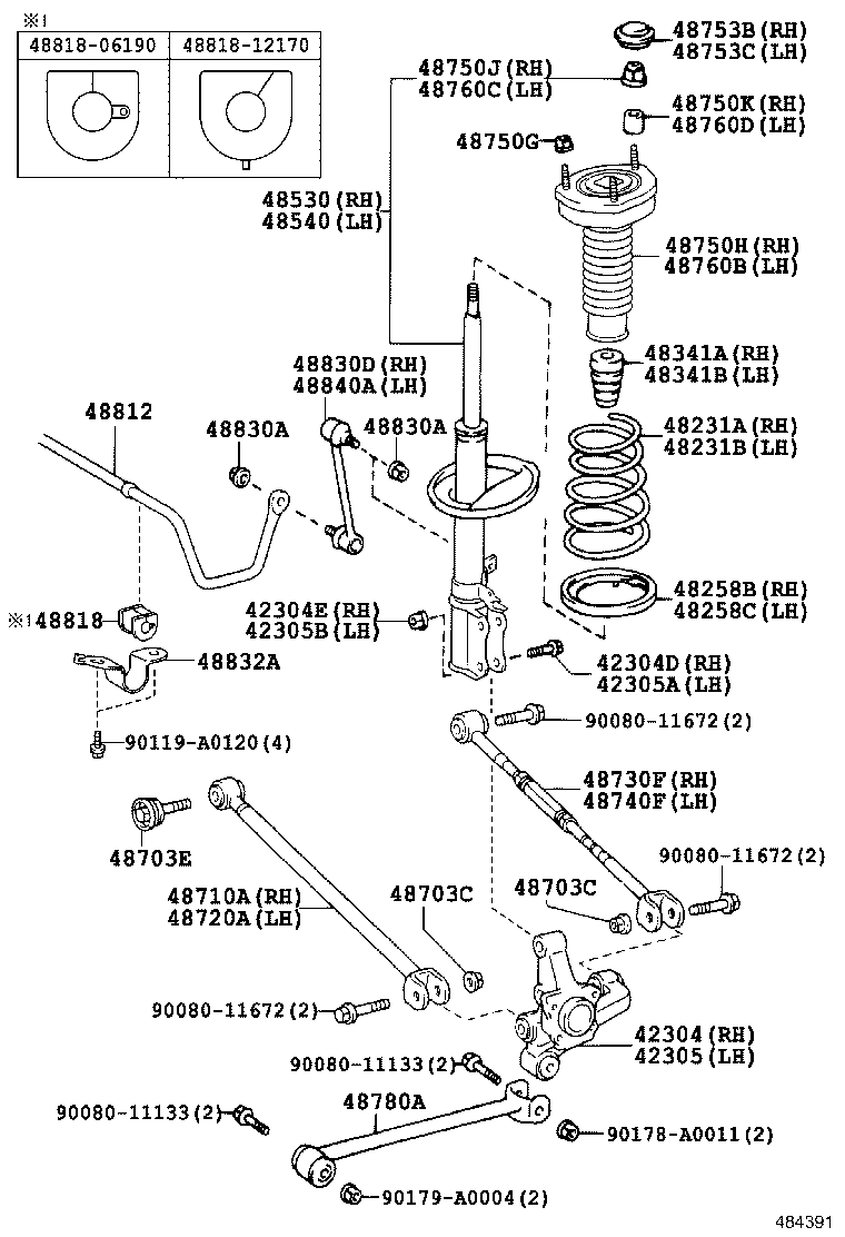 TOYOTA 48540-09660 - Amortizators ps1.lv