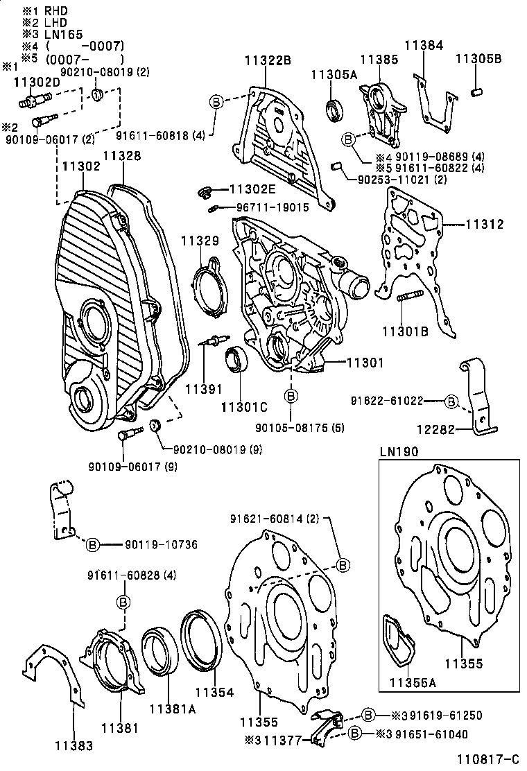 TOYOTA 11328-54021 - Blīve, Motora bloka galvas vāks ps1.lv