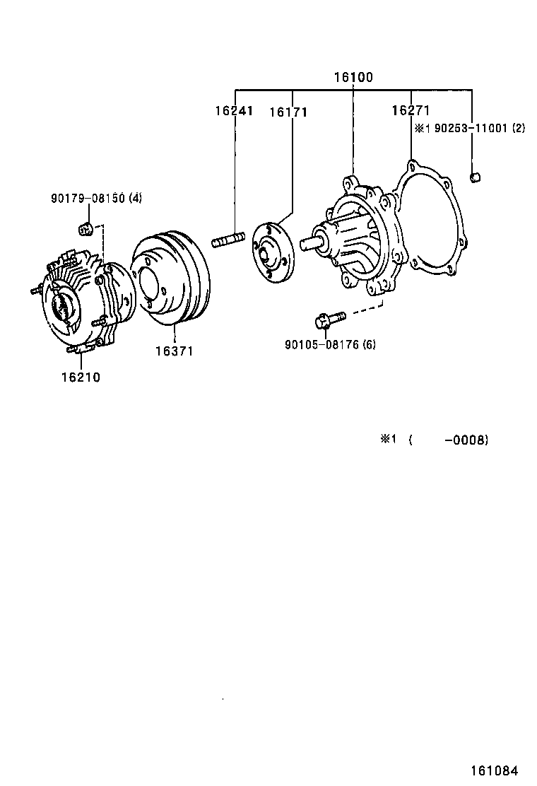 VW 16100-59255 - Ūdenssūknis ps1.lv