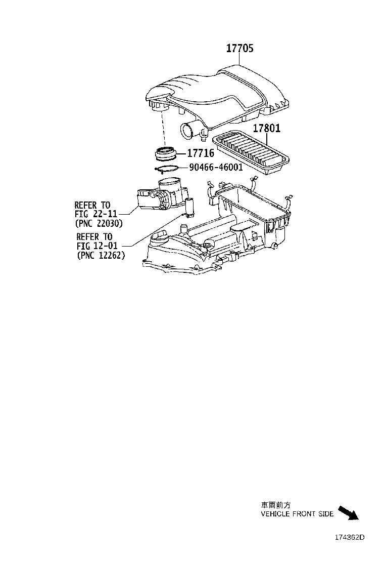 Daihatsu 178010J020 - Gaisa filtrs ps1.lv