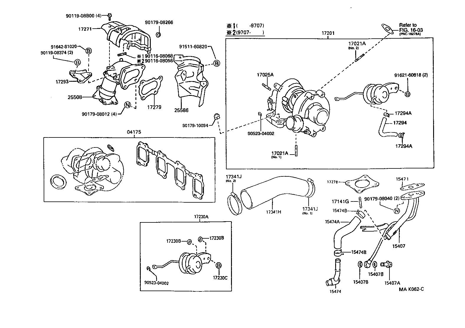 TOYOTA 17279-55011 - Blīve, Izplūdes caurule ps1.lv