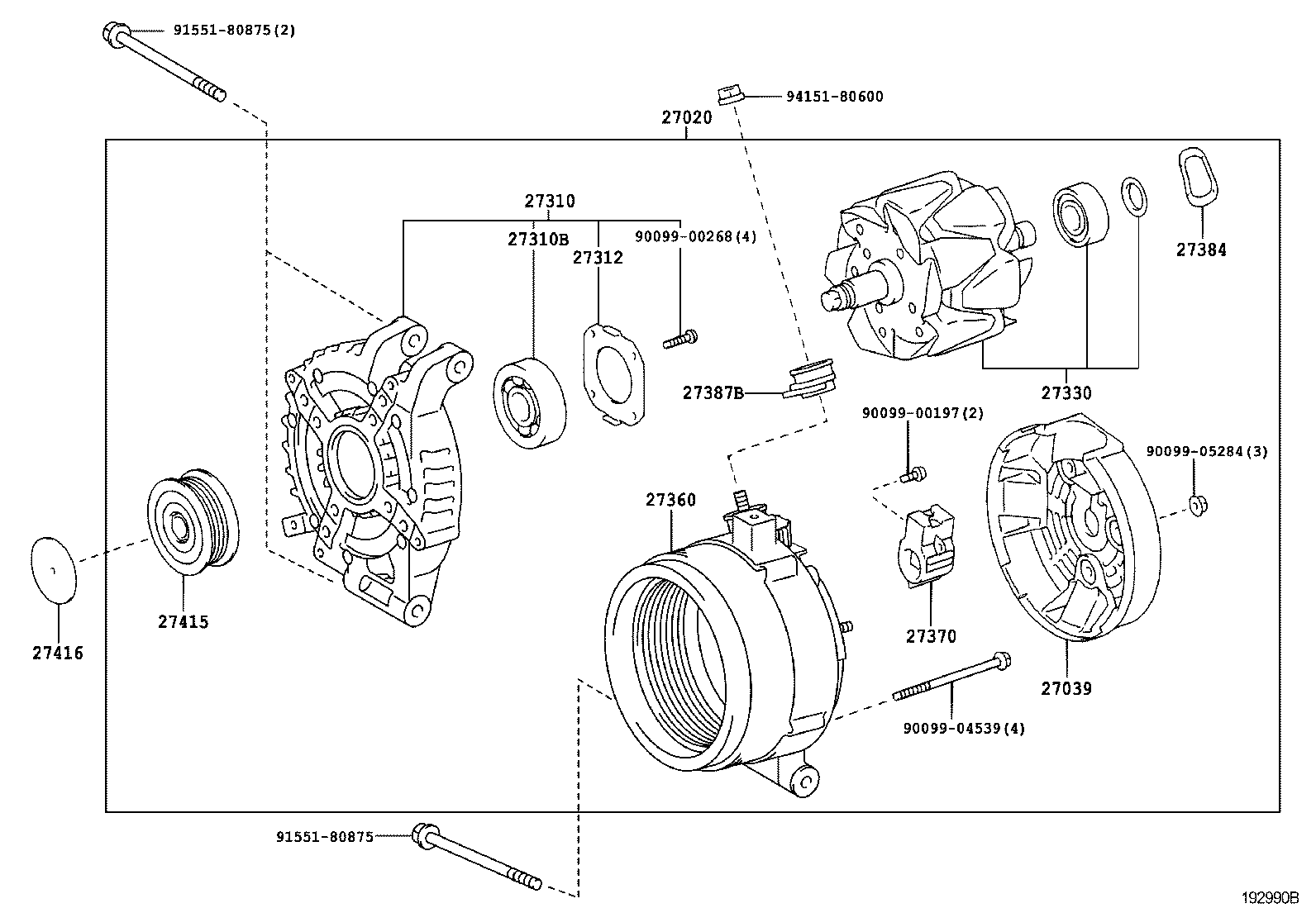 TOYOTA 270600R050 - Ģenerators ps1.lv