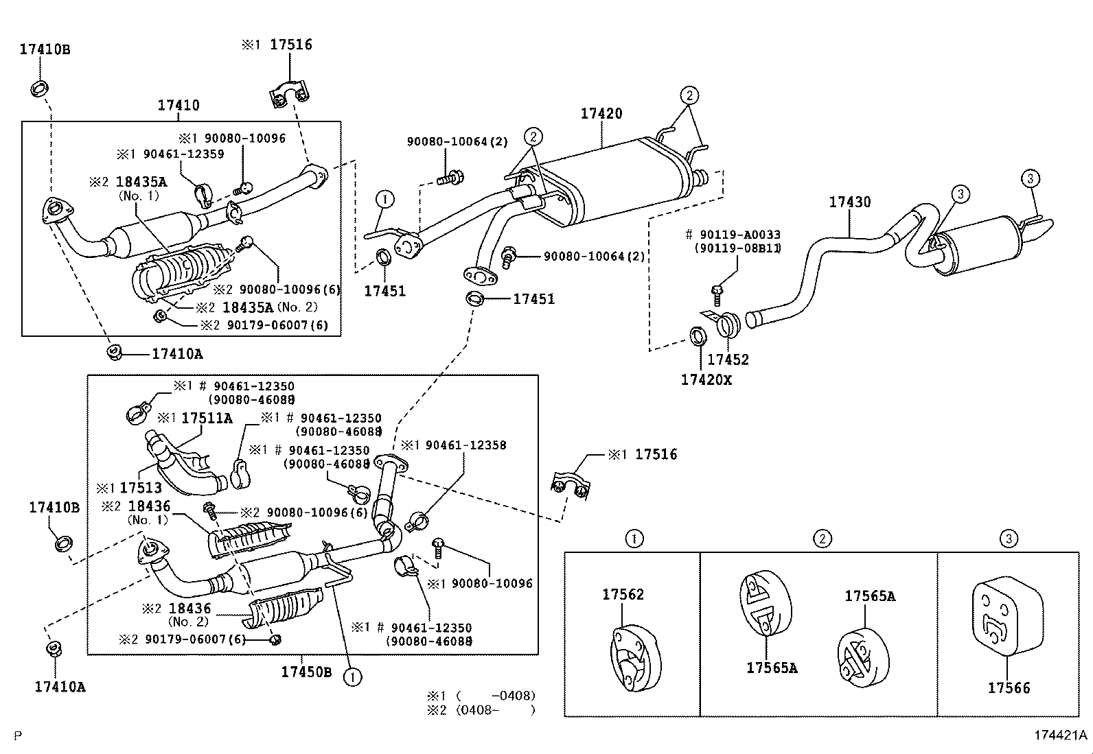 TOYOTA 90917-06085 - Blīvgredzens, Izplūdes caurule ps1.lv