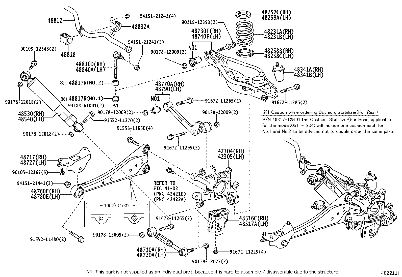 TOYOTA 48817-42021 - Stiepnis / Atsaite, Stabilizators ps1.lv