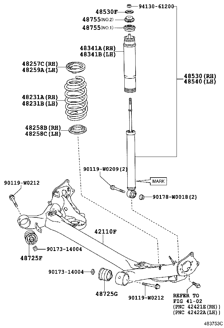 TOYOTA 48530-09W20 - Amortizators ps1.lv