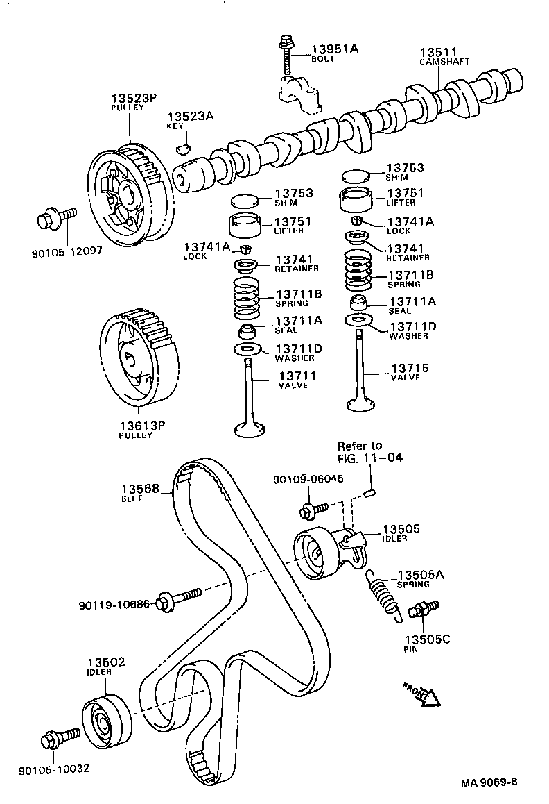 Suzuki 1350564011 - Spriegotājrullītis, Gāzu sadales mehānisma piedziņas siksna ps1.lv