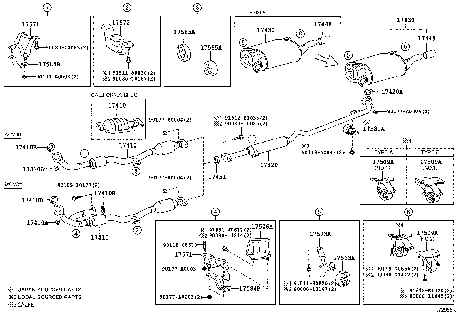 TOYOTA 175650A071 - Kronšteins, Trokšņa slāpētājs ps1.lv