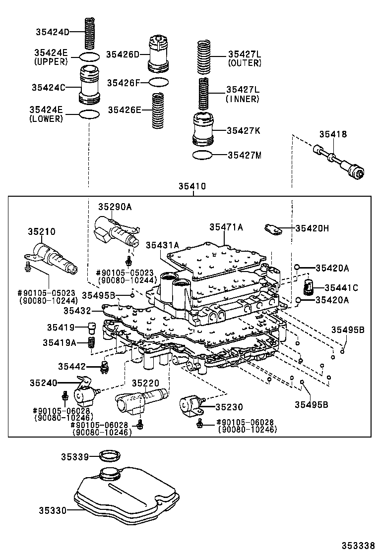 LEXUS 3533006010 - Hidrofiltrs, Automātiskā pārnesumkārba ps1.lv