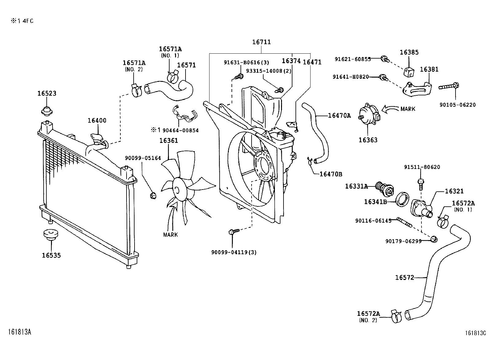 TOYOTA 90916-03122 - Termostats, Dzesēšanas šķidrums ps1.lv