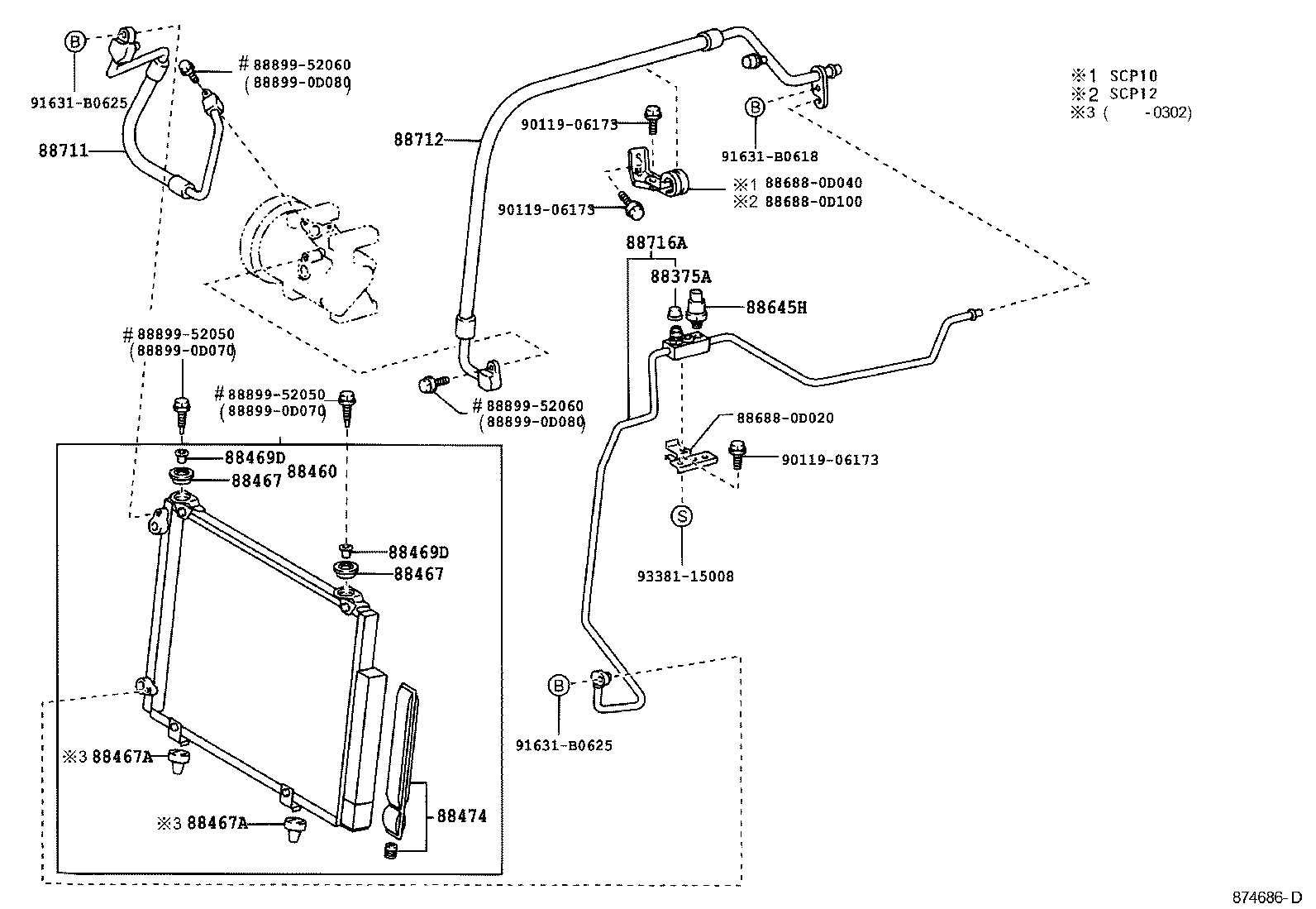 OM 884500D021 - Kondensators, Gaisa kond. sistēma ps1.lv