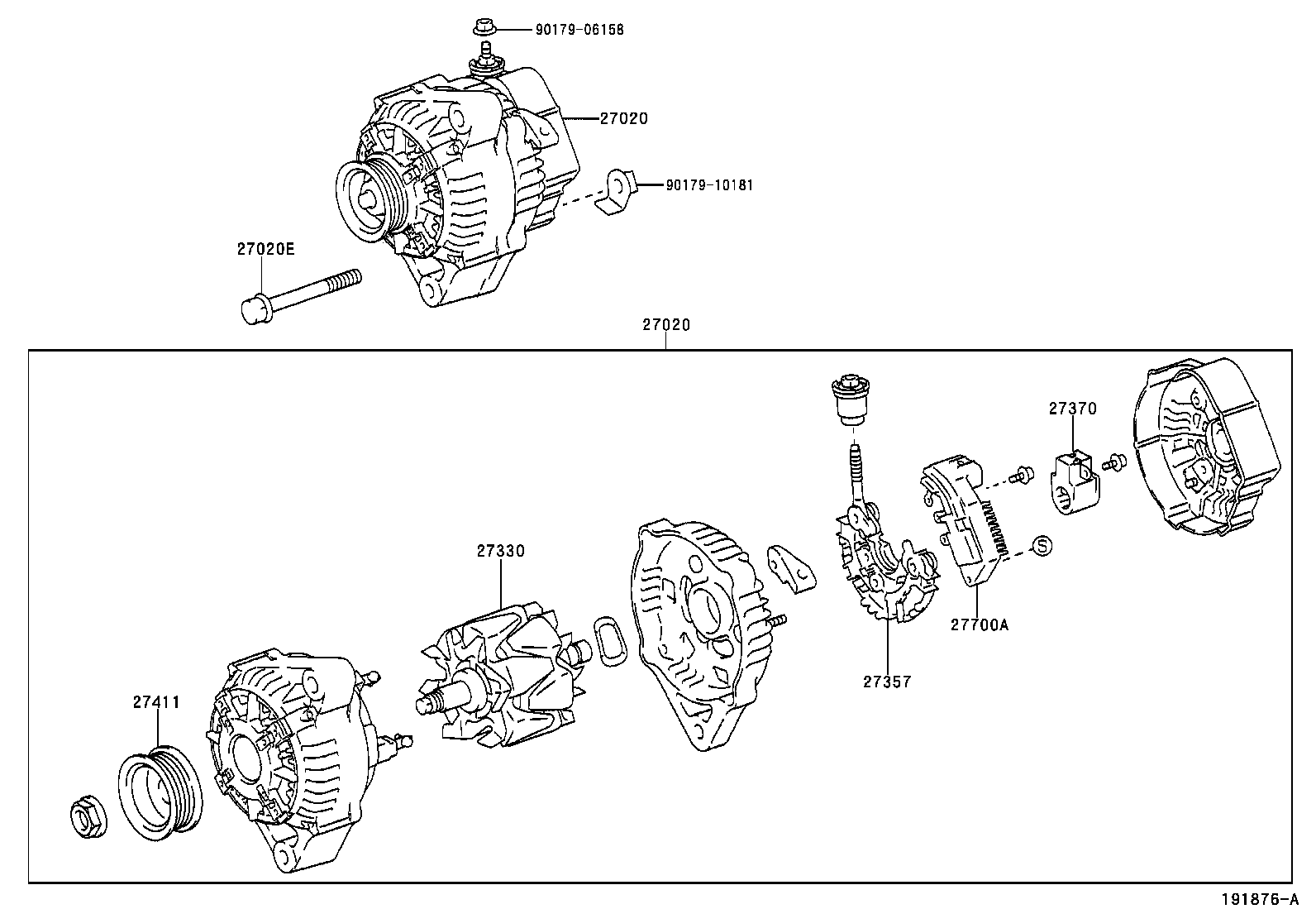 TOYOTA 27060-0J030 - Ģenerators ps1.lv