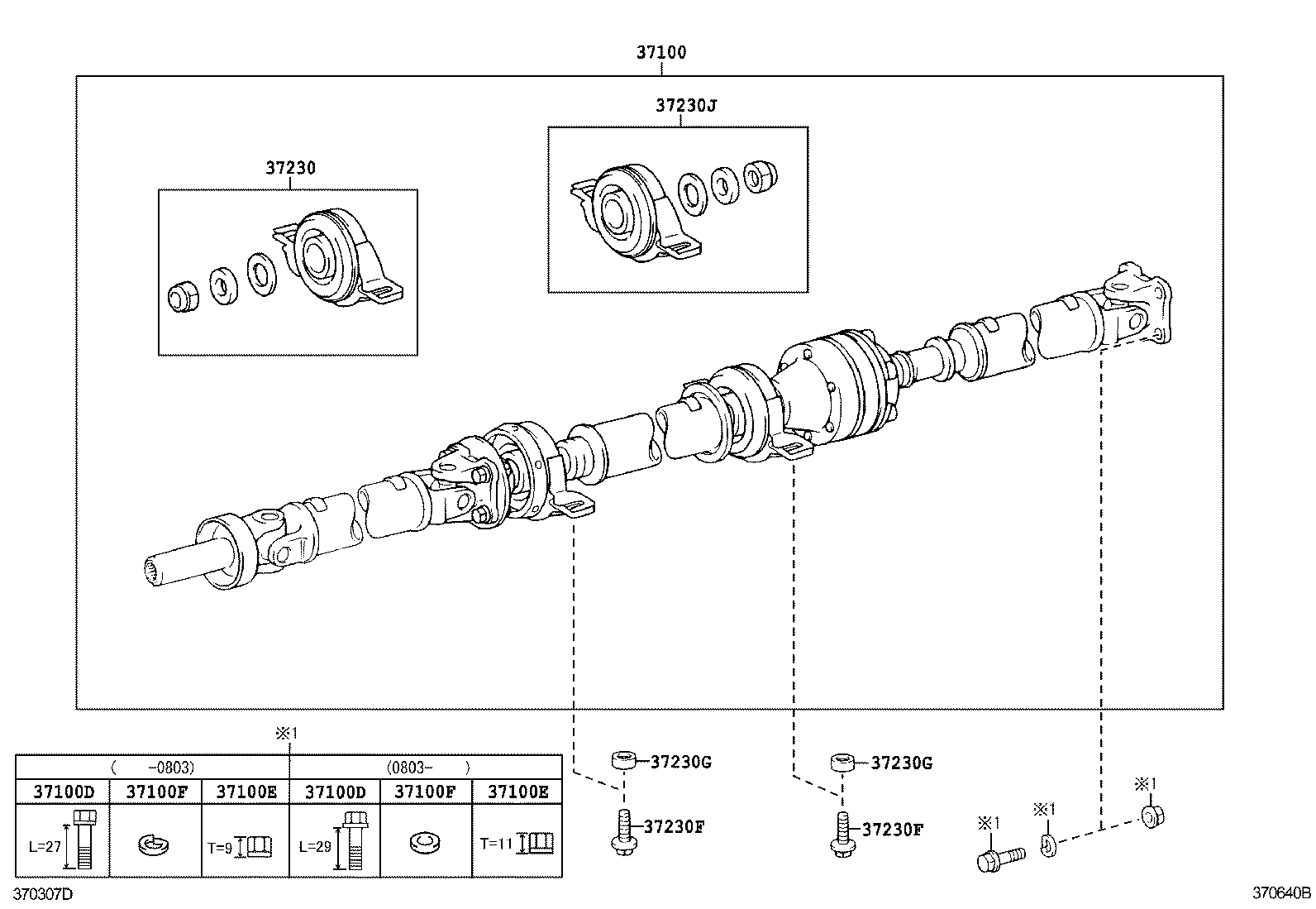 TOYOTA 37100-48030 - Šarnīrs, Garenvārpsta ps1.lv