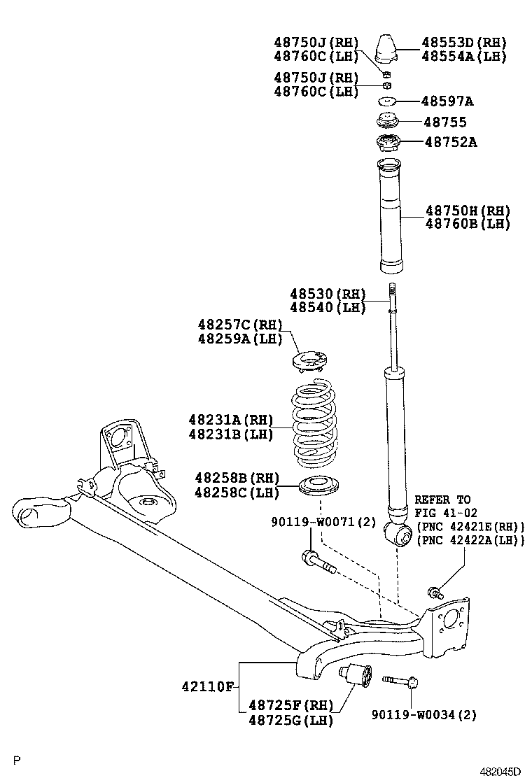 TOYOTA 48530-0H010 - Amortizators ps1.lv