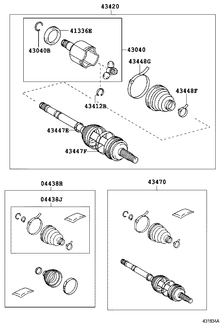 TOYOTA 04428-02420 - Putekļusargs, Piedziņas vārpsta ps1.lv