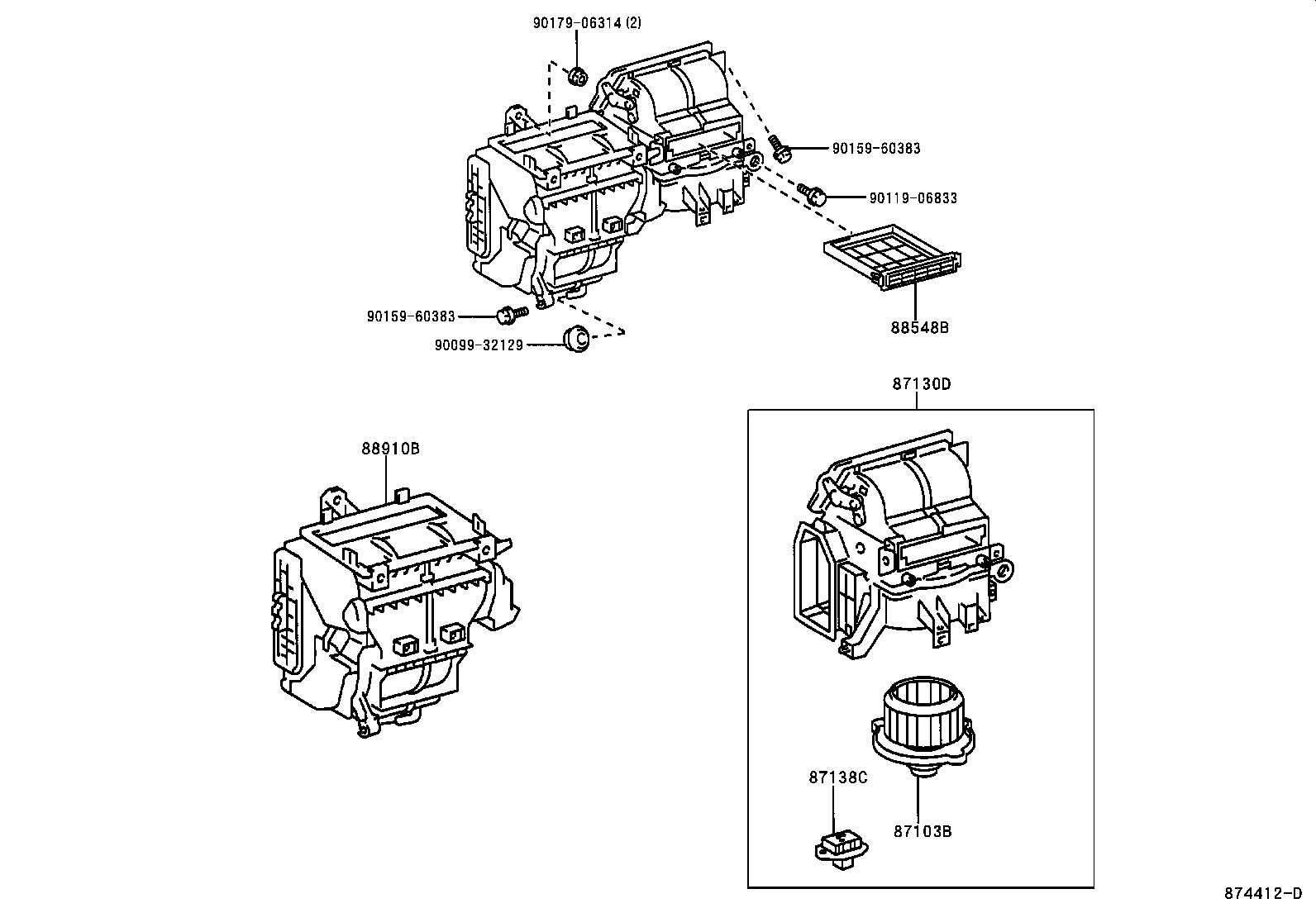 TOYOTA 87103-12070 - Salona ventilators ps1.lv