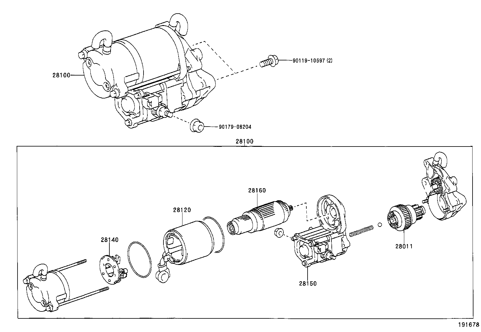 LEXUS 28100-50101 - Starteris ps1.lv