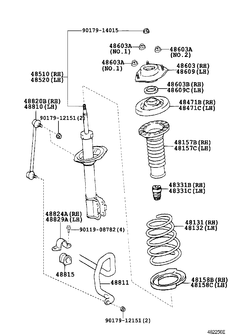 LEXUS 48820 33070 - Stiepnis / Atsaite, Stabilizators ps1.lv