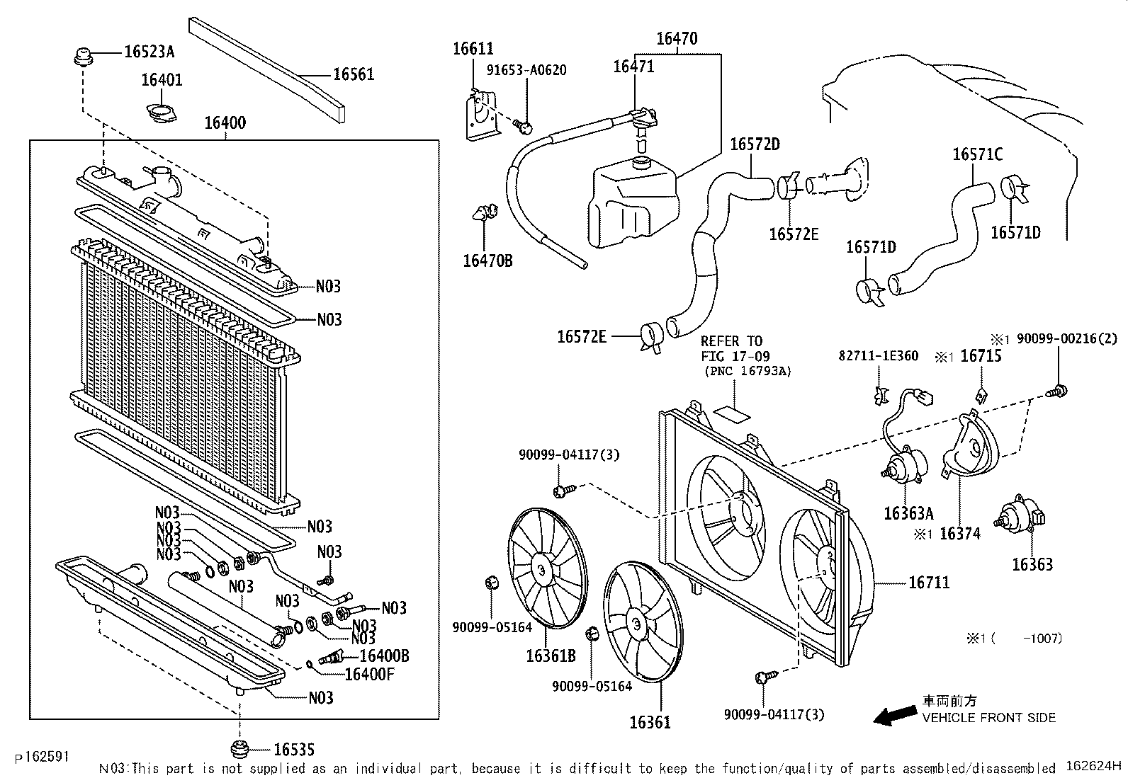 TOYOTA 1671128300 - Ventilators, Motora dzesēšanas sistēma ps1.lv