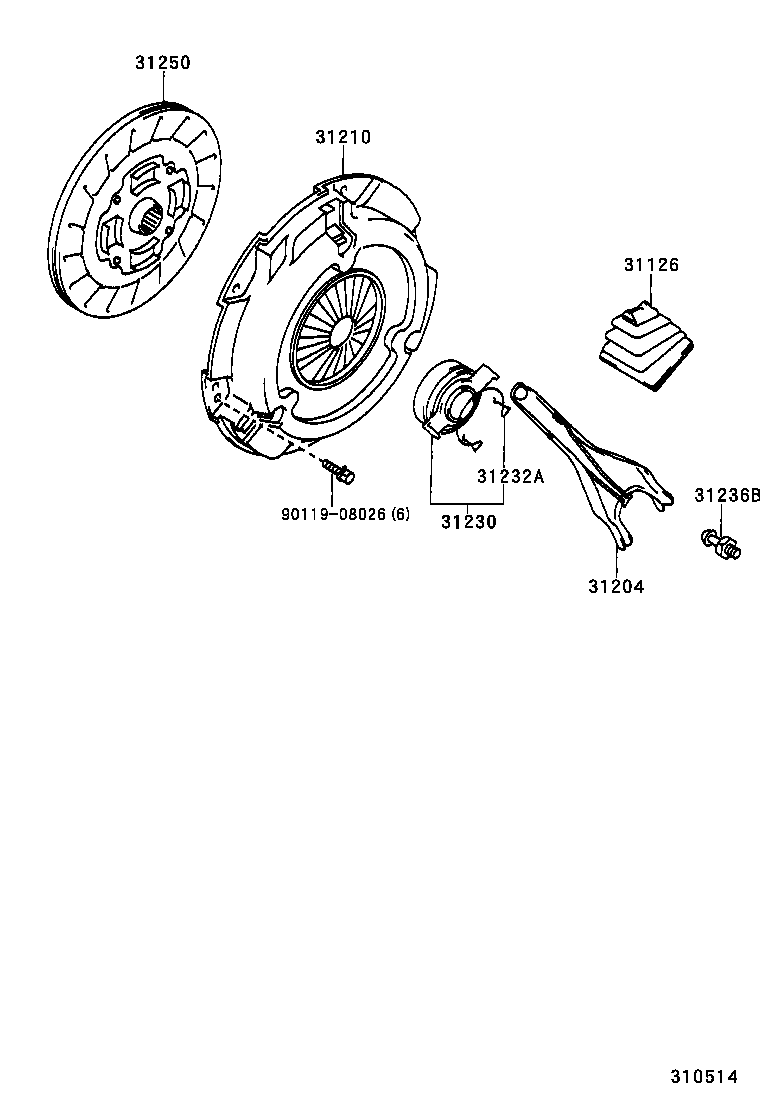 TOYOTA 31210-12180 - Sajūga piespiedējdisks ps1.lv