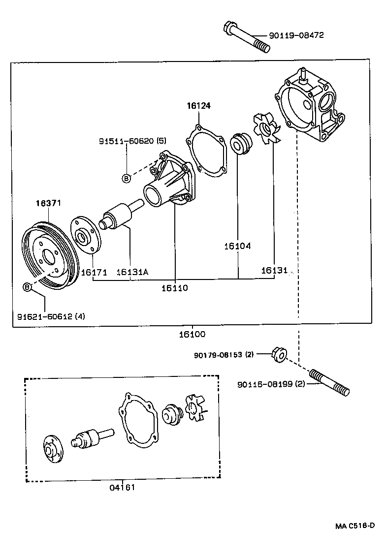 Suzuki 1611019105 - Ūdenssūknis ps1.lv