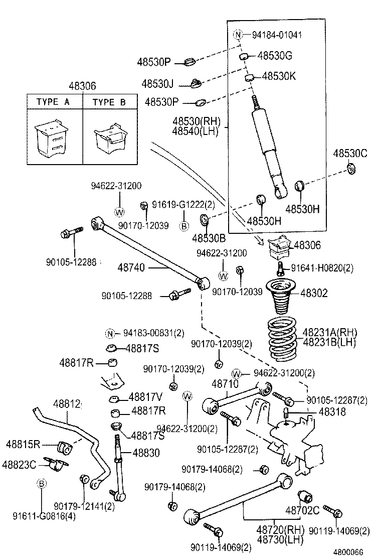 TOYOTA 48531-69605 - Amortizators ps1.lv