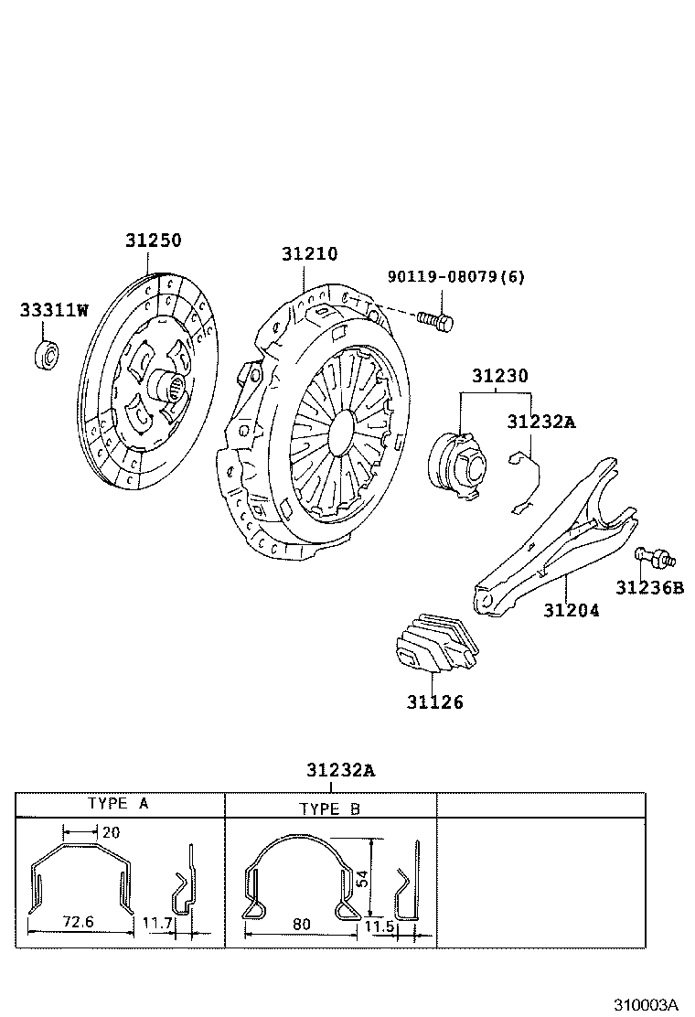 WIESMANN 31230-35110 - Sajūga komplekts ps1.lv