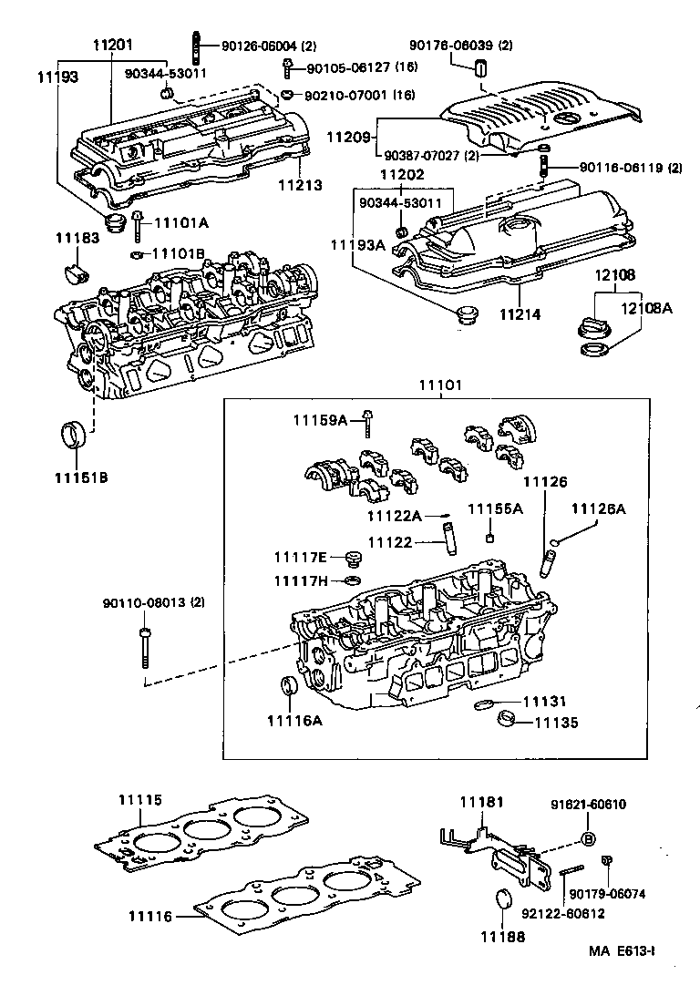 TOYOTA 11115-62060 - Blīve, Motora bloka galva ps1.lv