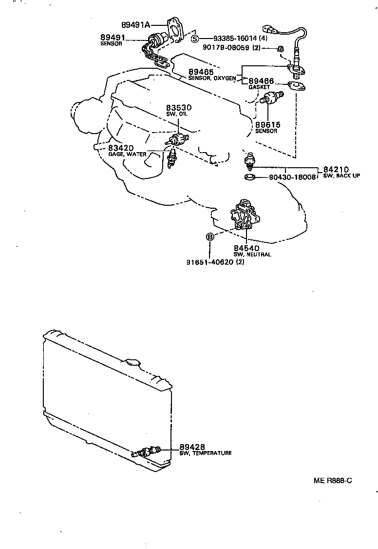 LEXUS 89465-39435 - Lambda zonde ps1.lv