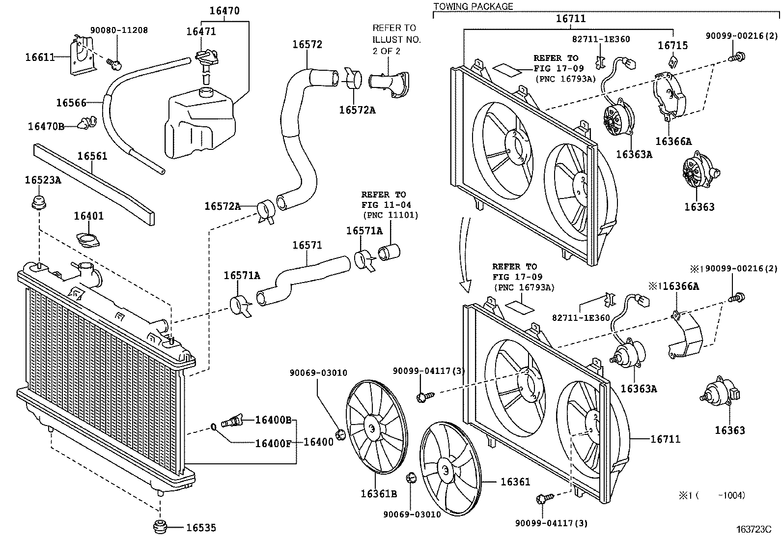 TOYOTA 167110V010 - Ventilators, Motora dzesēšanas sistēma ps1.lv