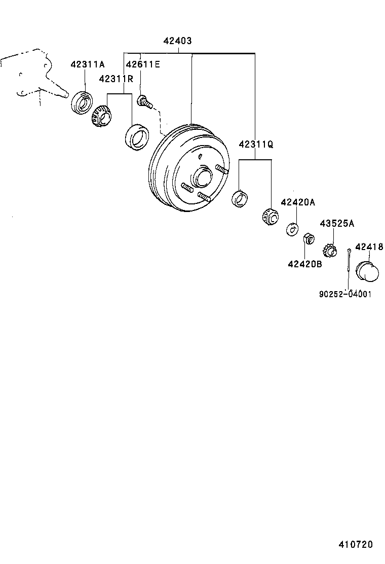 TOYOTA 90366-27001 - Riteņa rumbas gultņa komplekts ps1.lv