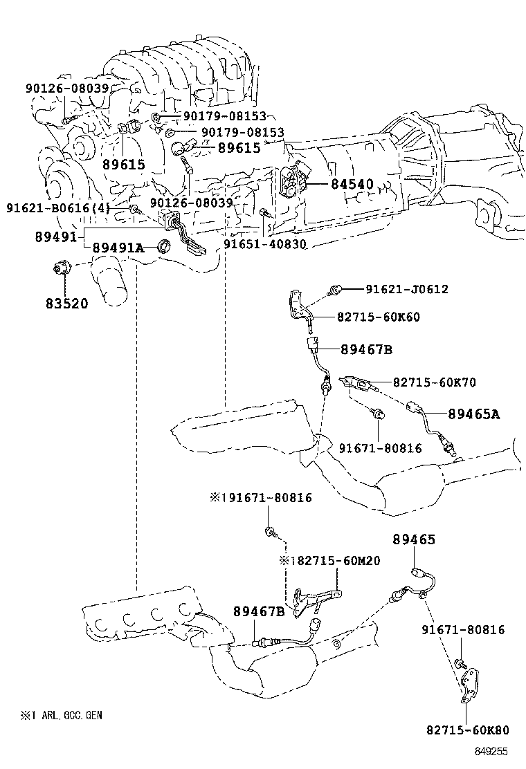 Opel 89465-36040 - Lambda zonde ps1.lv