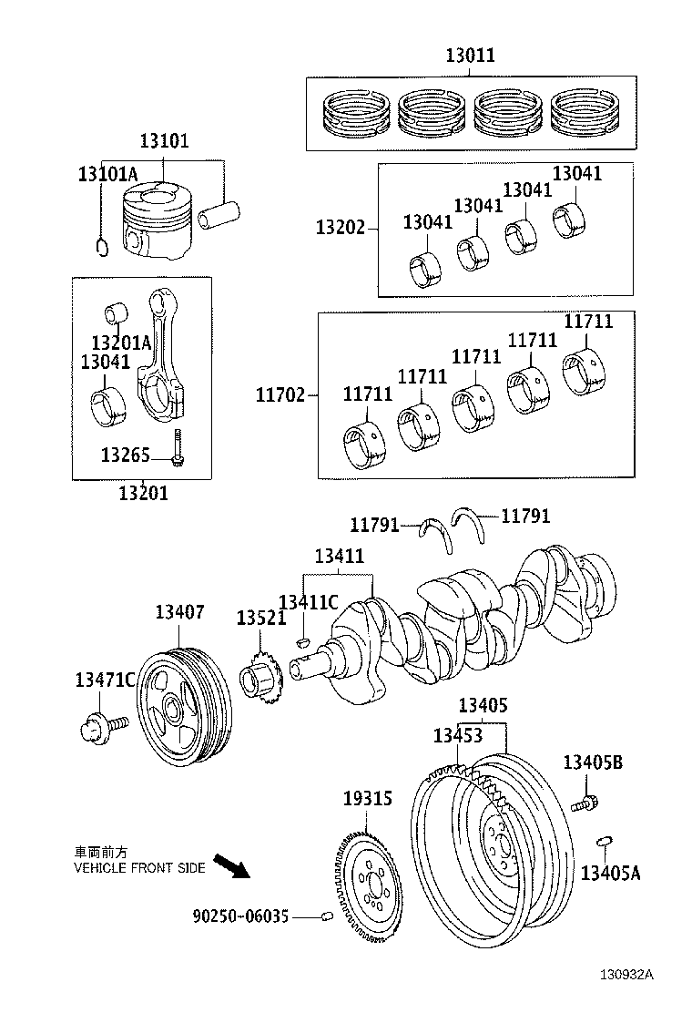 TOYOTA 13401 33011 - Kloķvārpsta ps1.lv