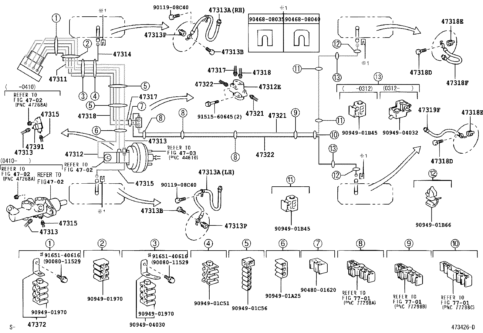 TOYOTA 9008094199 - Bremžu šļūtene ps1.lv