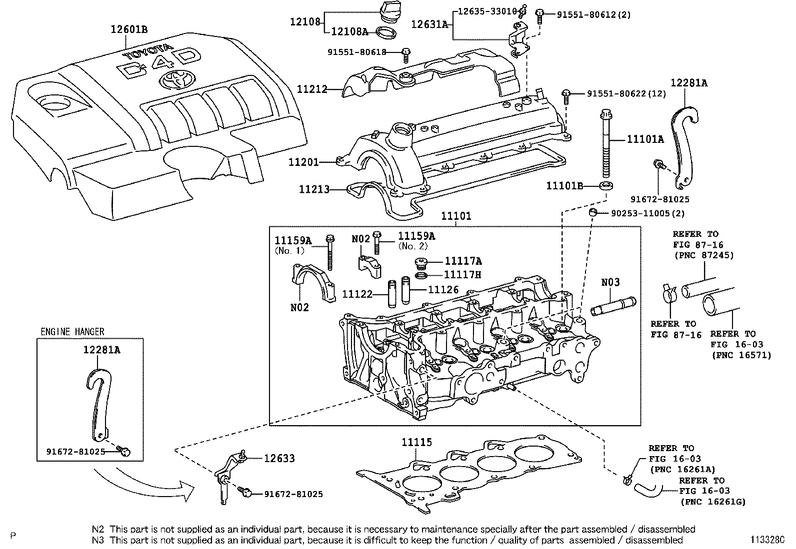 TOYOTA 11122-33030 - Vārsta vadīkla ps1.lv