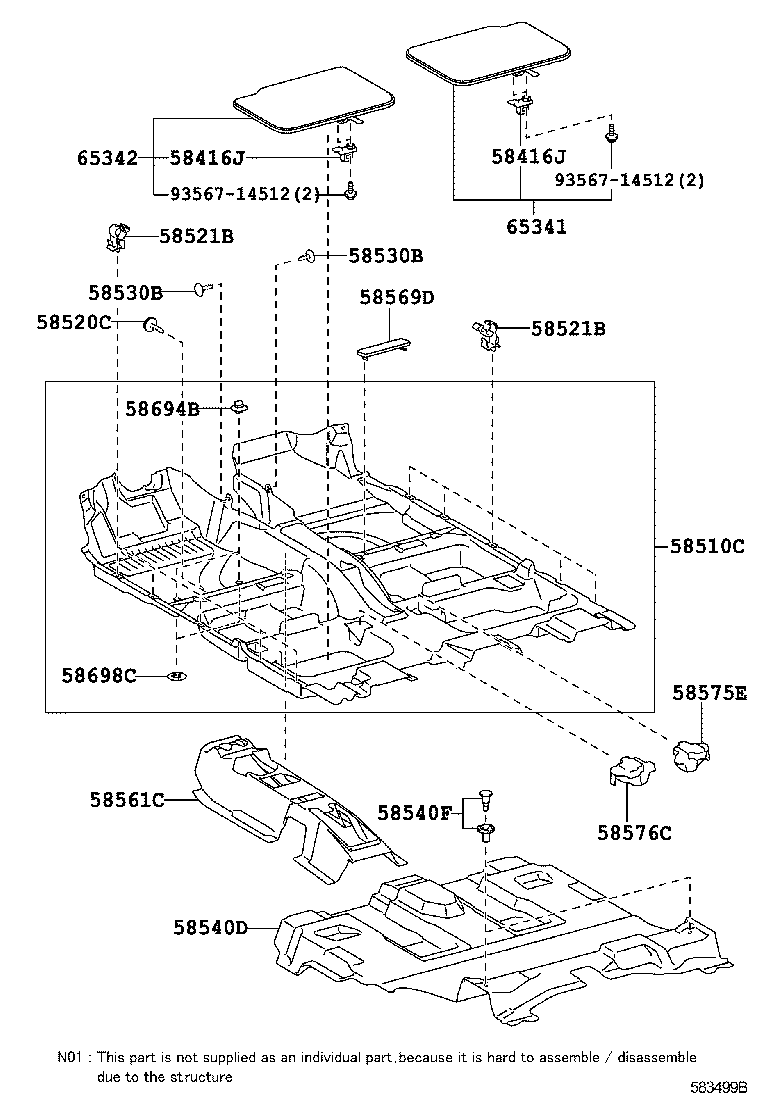 TOYOTA 90467-07049-B7 - Moldings / aizsarguzlika ps1.lv