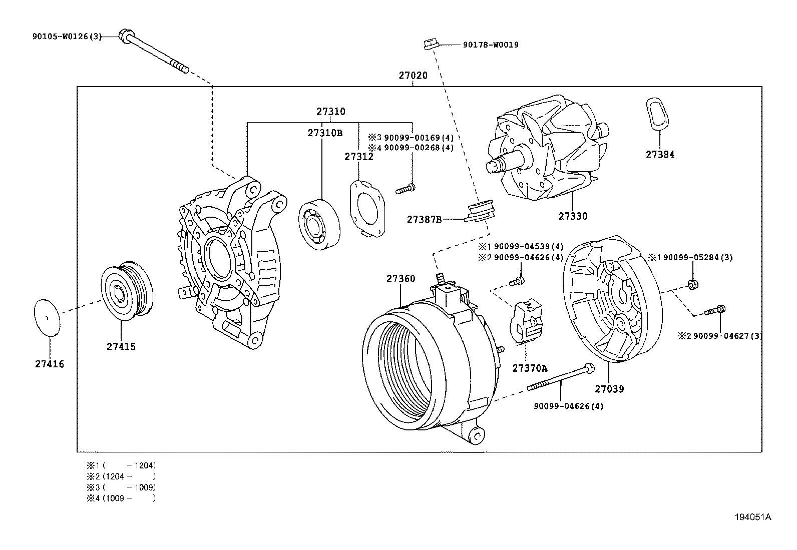 TOYOTA 27060-0G011 - Ģenerators ps1.lv