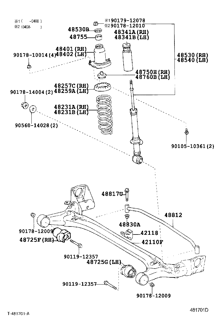 TOYOTA 4875047010 - Amortizatora statnes balsts ps1.lv